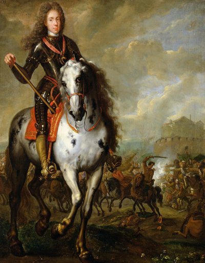 Equestrian Portrait of Prince Eugene de Savoie by Flemish School